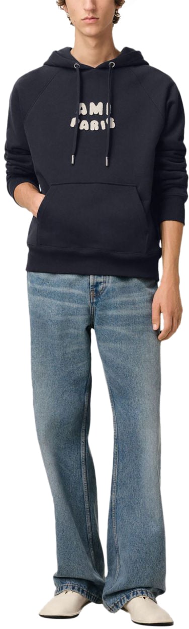 AMI Paris Sweaters Blue Blauw