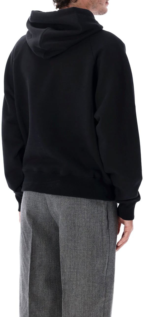 AMI Paris Hoodie Adc Nero Zwart