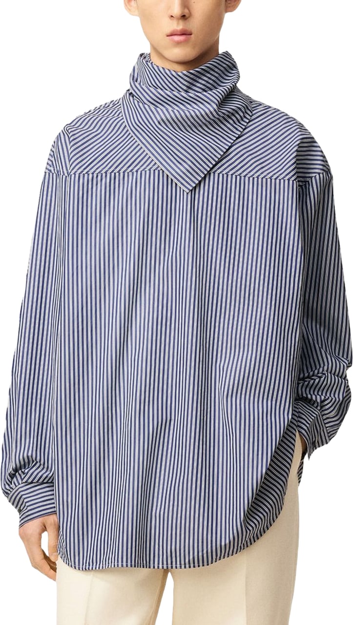 AMI Paris Shirts Clear Blue Blauw