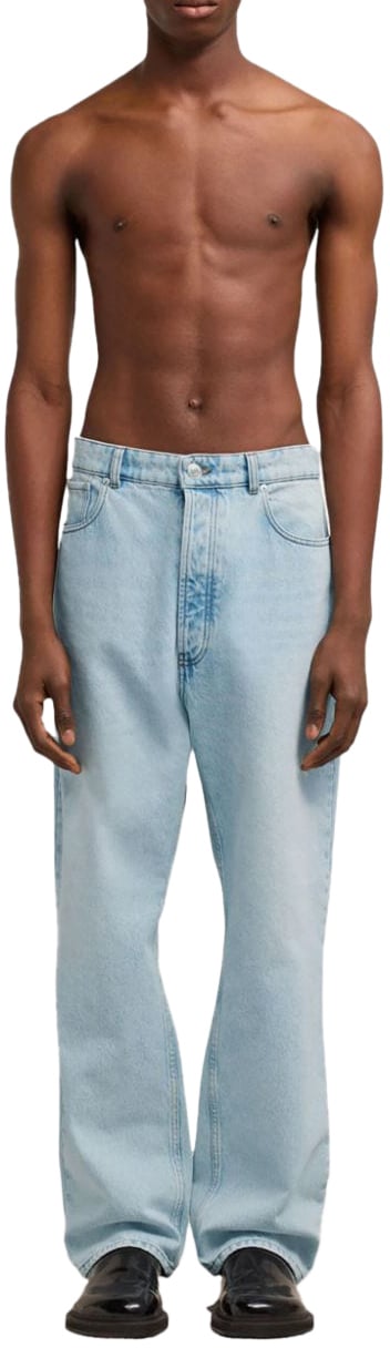 AMI Paris Jeans Bleach Blue Blauw