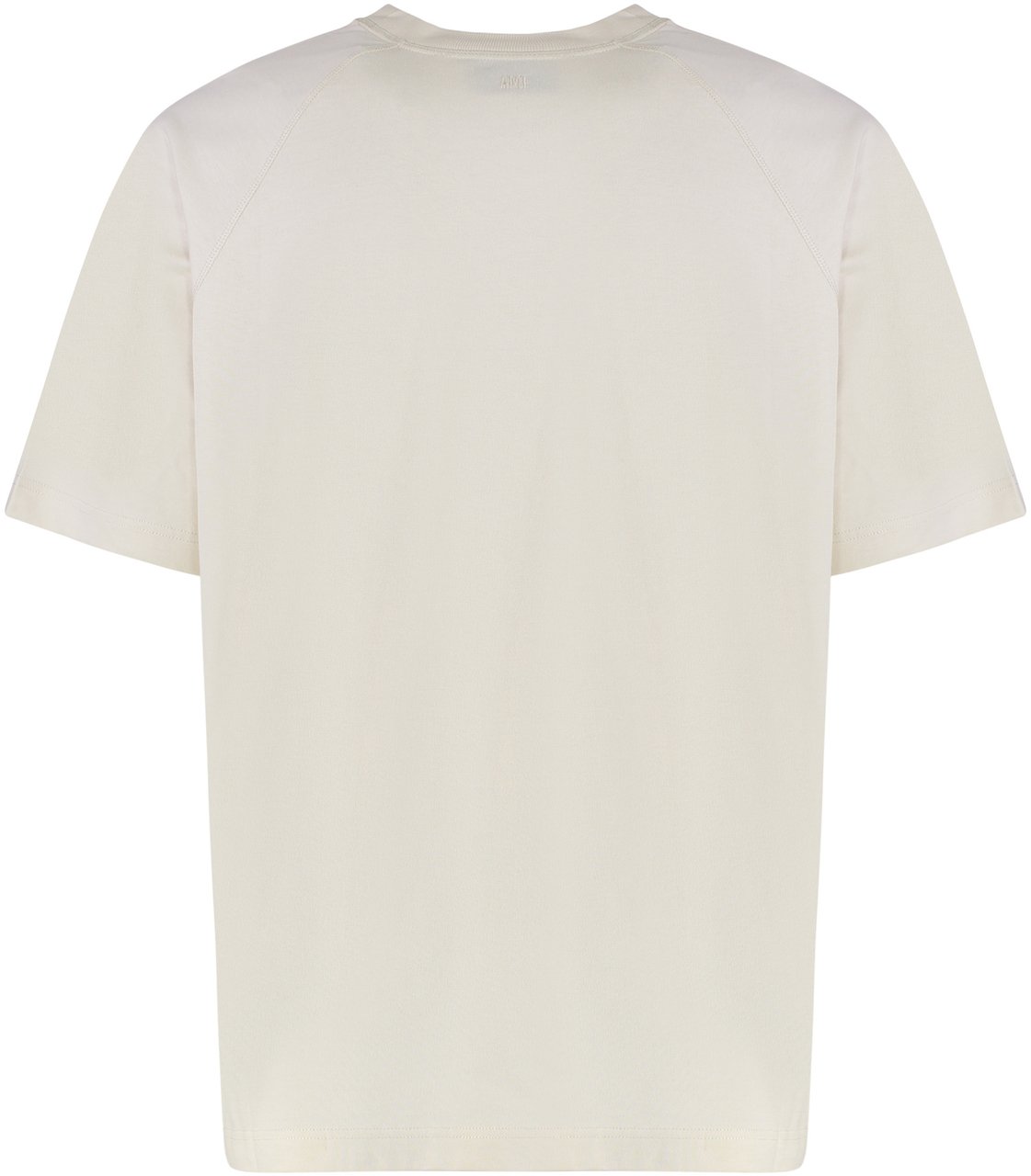 AMI Paris Cotton crew-neck T-shirt Neutraal