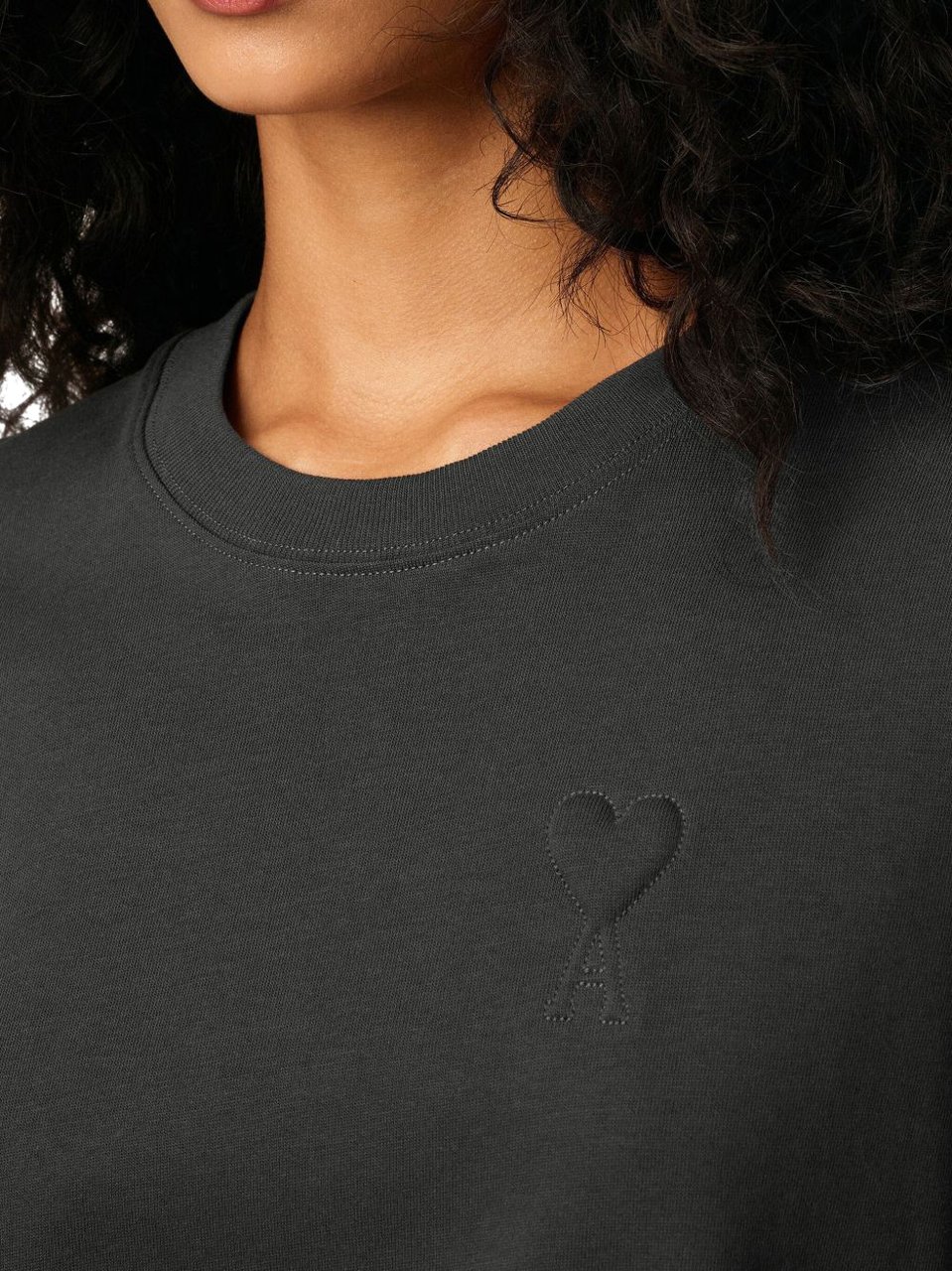 AMI Paris T-Shirts And Polos Grey Grijs