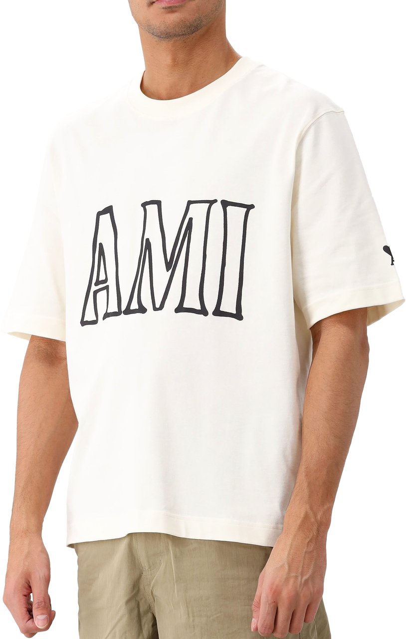 AMI Paris AMI Paris T-shirt Beige Beige