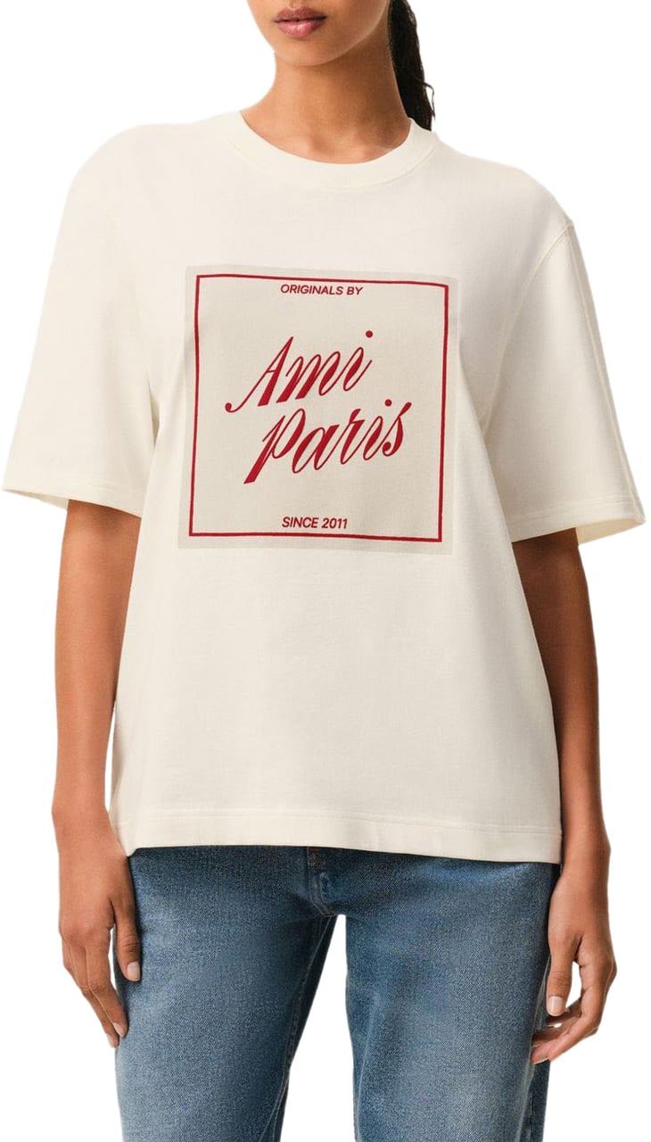 AMI Paris T-Shirts And Polos White Wit