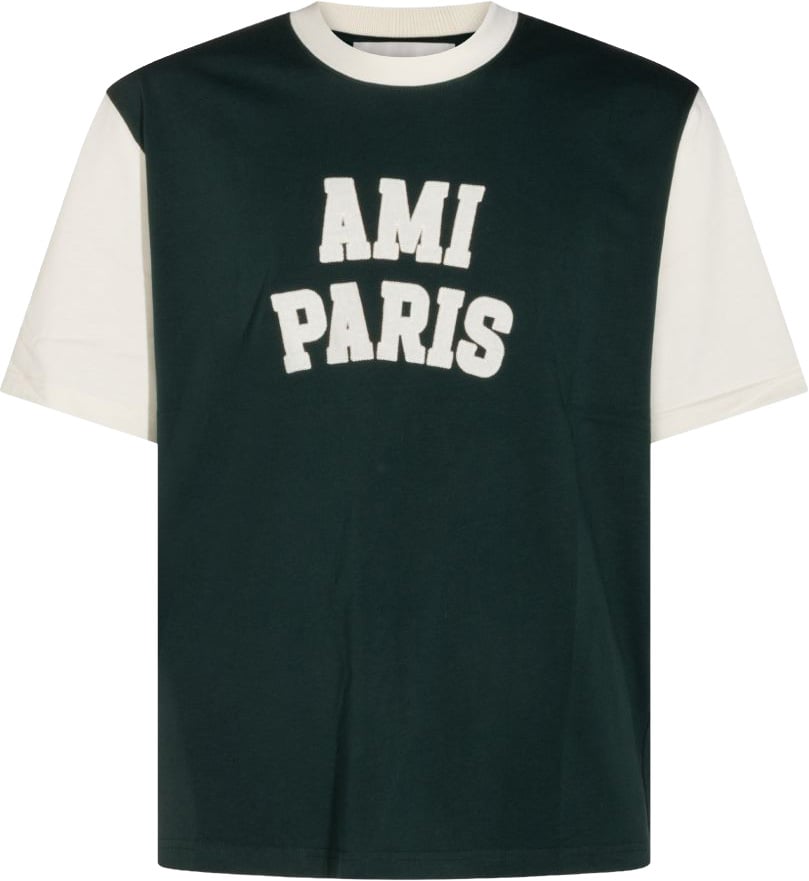 AMI Paris T-Shirts And Polos Green Donkergroen