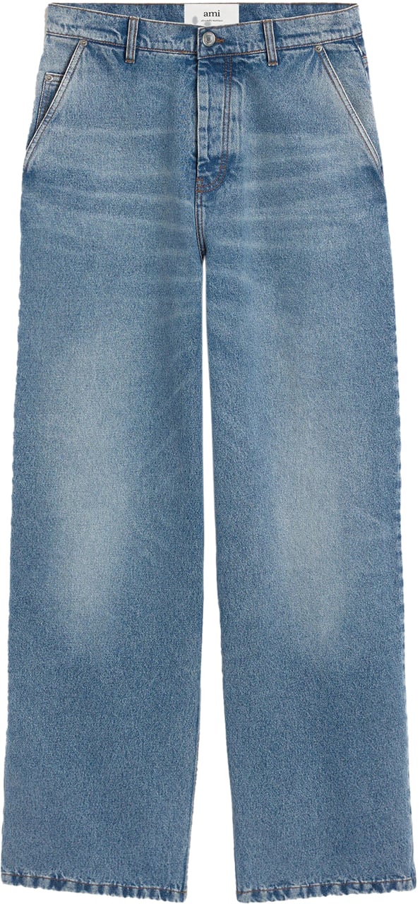 AMI Paris WIDE FIT JEANS BLUE Blauw