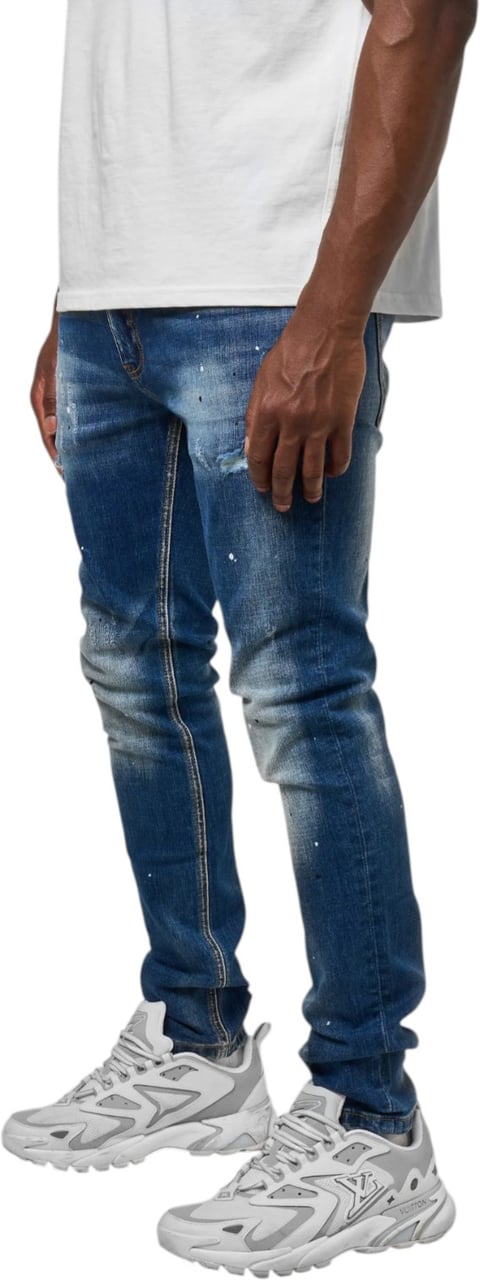 Amicci Heren Jeans Blauw