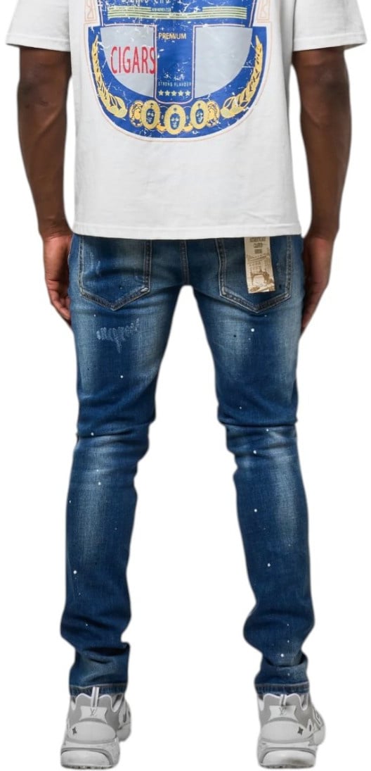 Amicci Heren Jeans Blauw