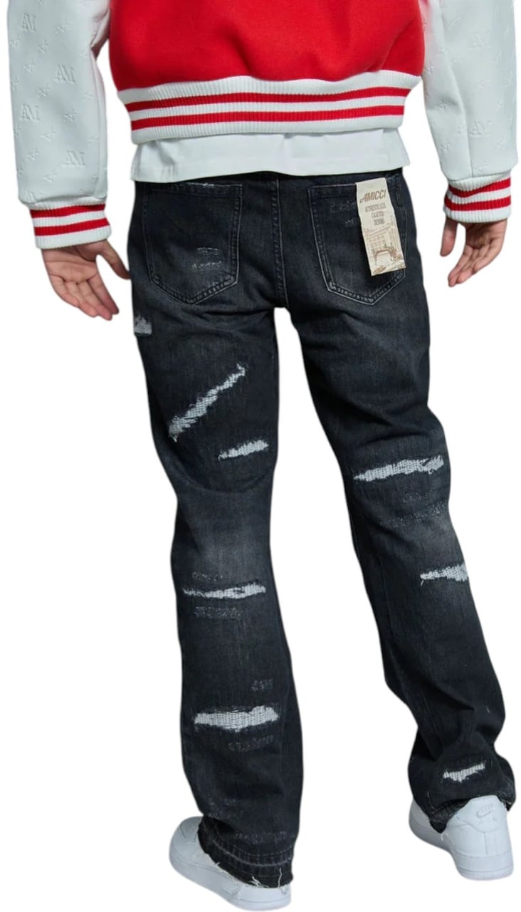 Amicci Heren Jeans Zwart