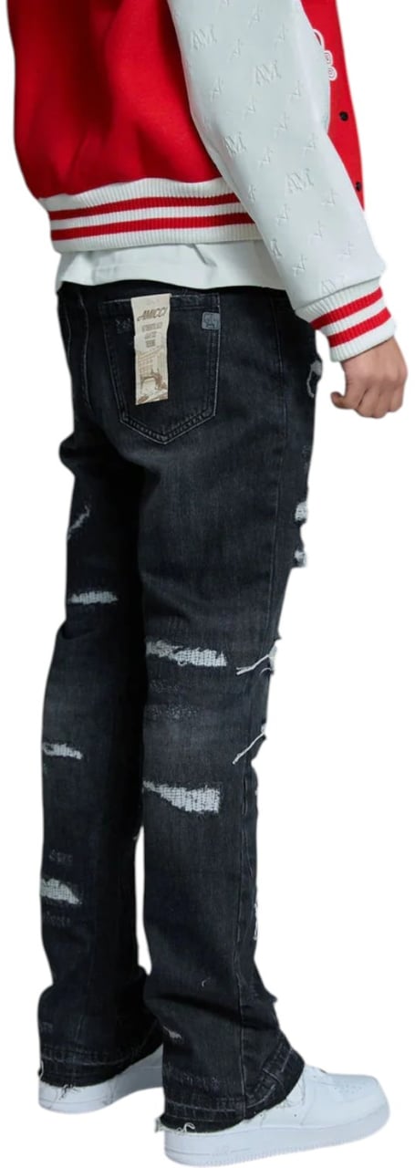 Amicci Heren Jeans Zwart