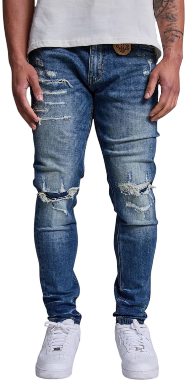 Amicci Heren Jeans Blauw