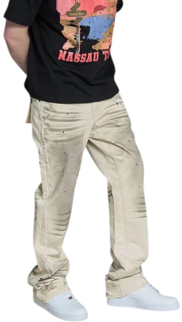 Amicci Heren Jeans Grijs