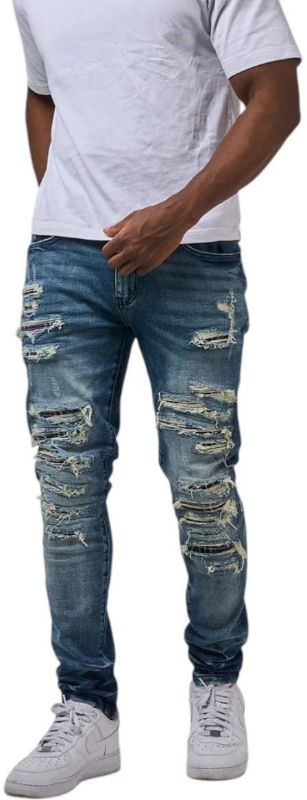 Amicci Heren Jeans Blauw