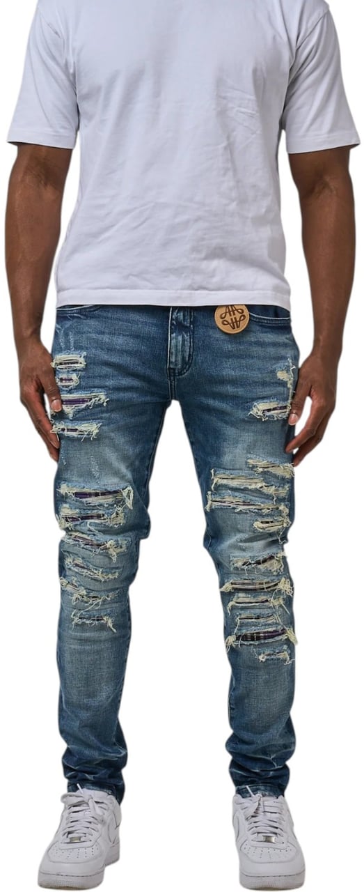 Amicci Heren Jeans Blauw