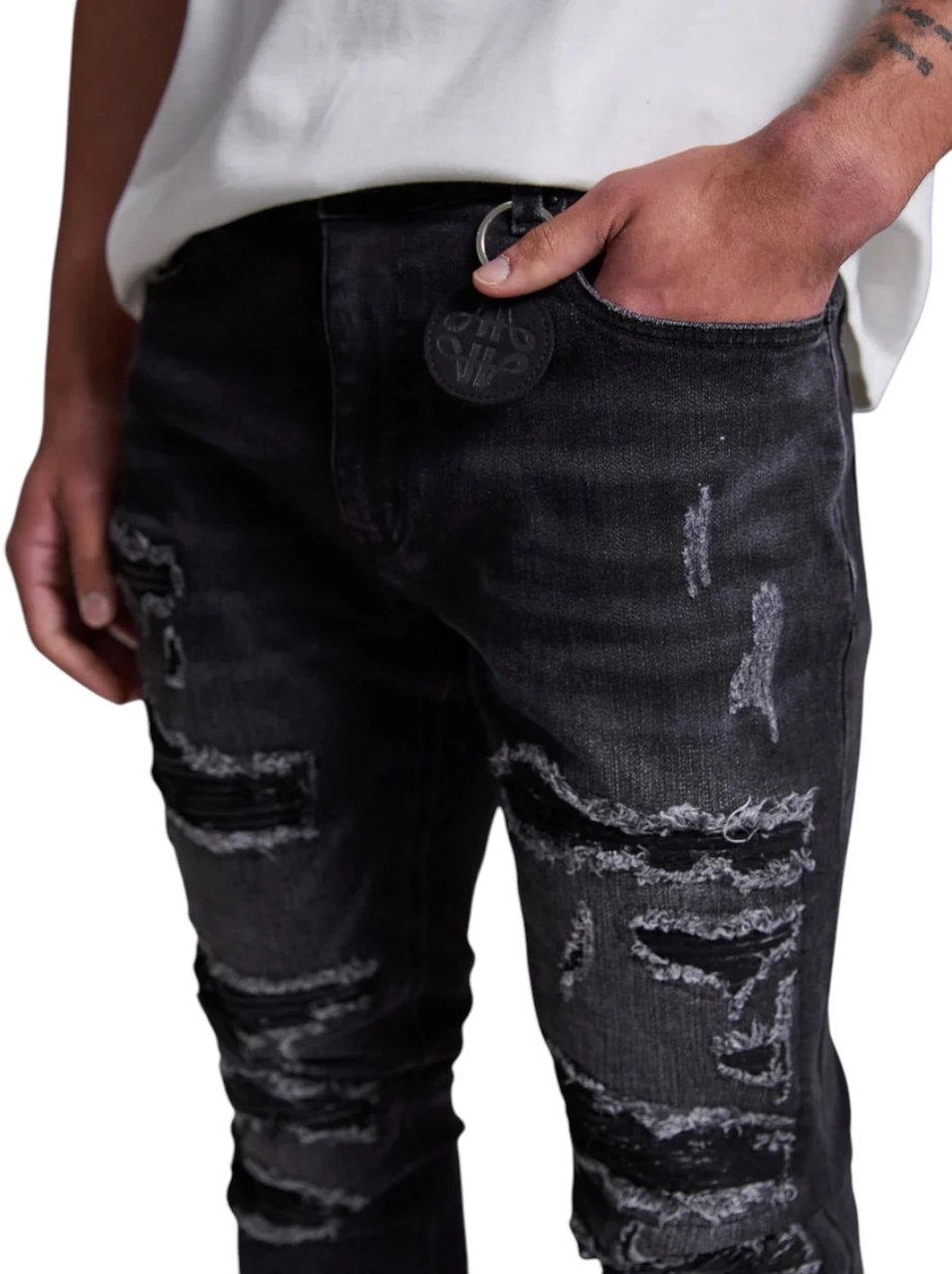 Amicci Heren Jeans Zwart