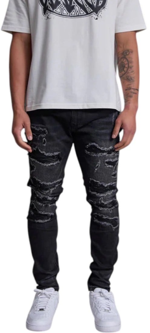 Amicci Heren Jeans Zwart