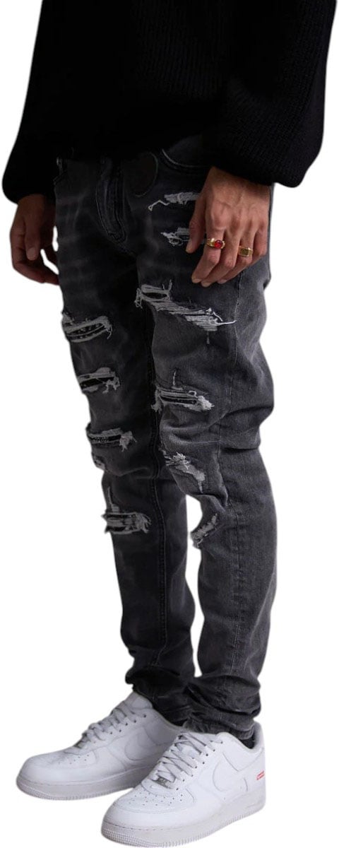 Amicci Heren Jeans Grijs
