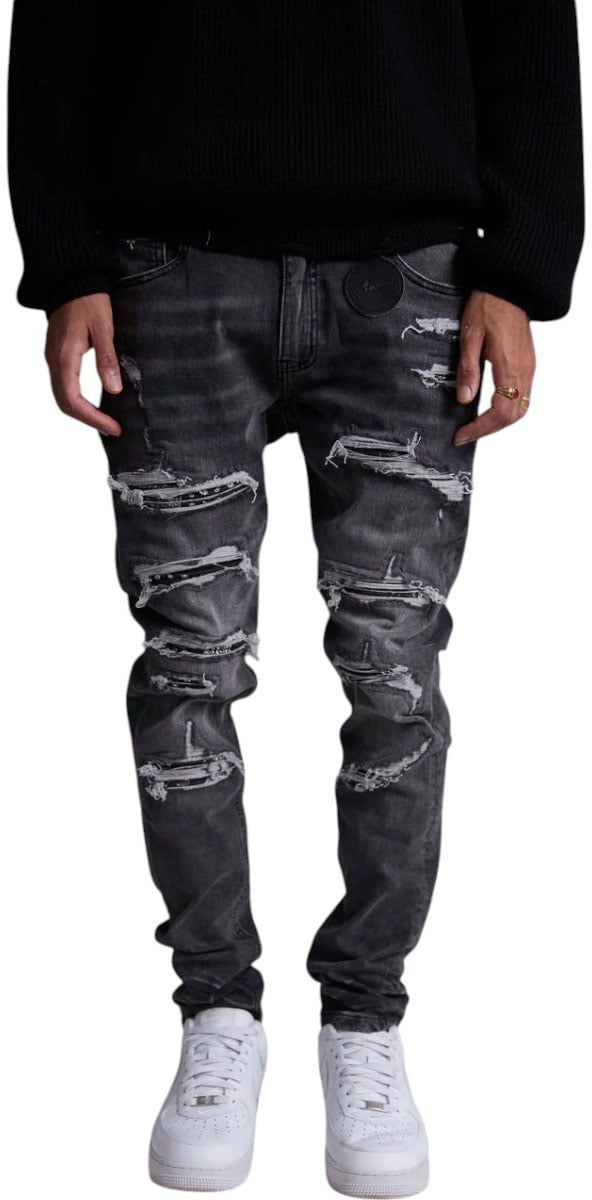 Amicci Heren Jeans Grijs