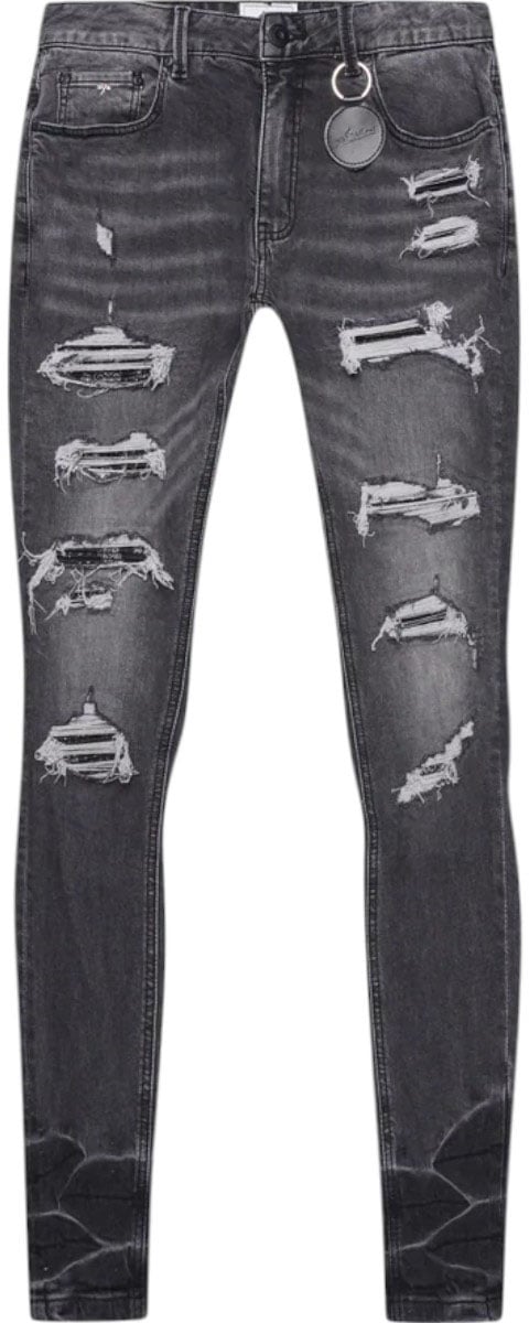 Amicci Heren Jeans Grijs