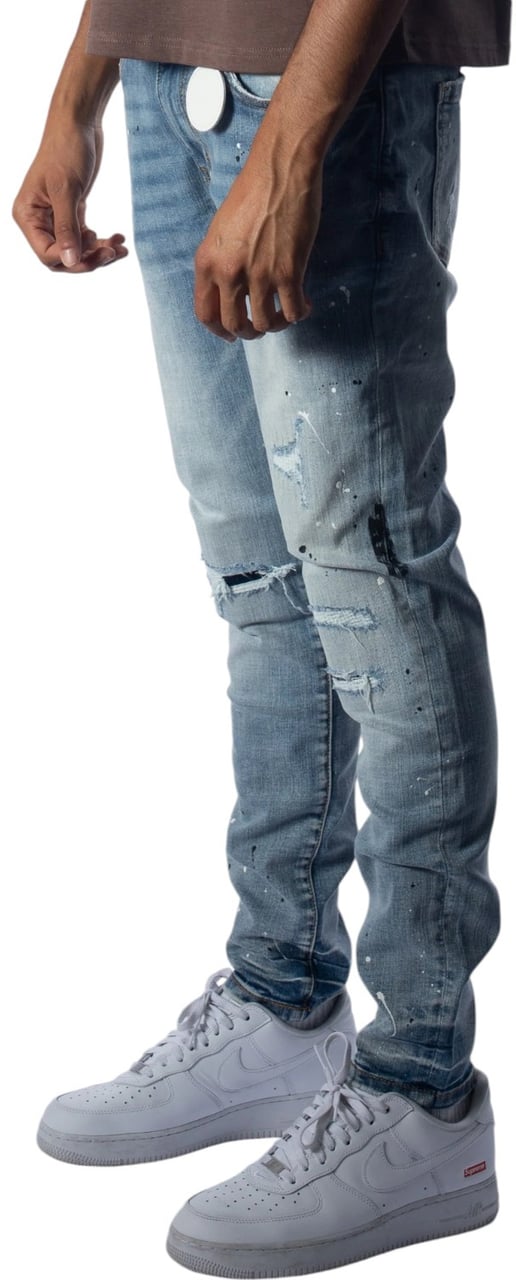 Amicci Heren Jeans Blauw