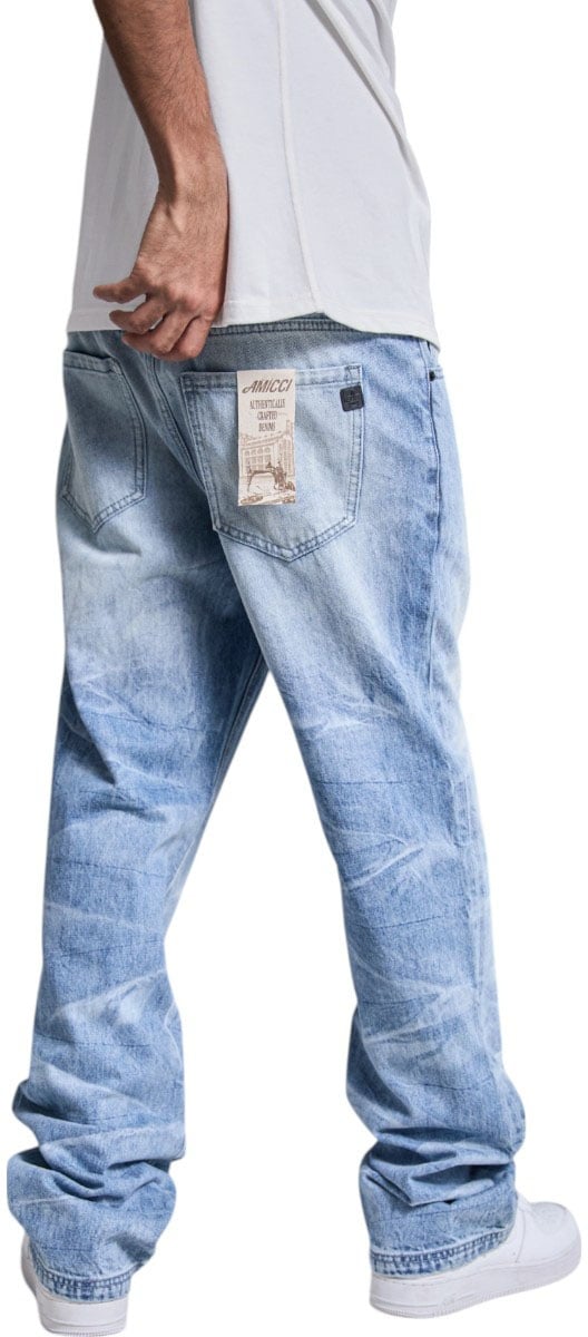 Amicci Heren Jeans Blauw