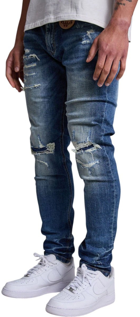 Amicci Heren Jeans Blauw