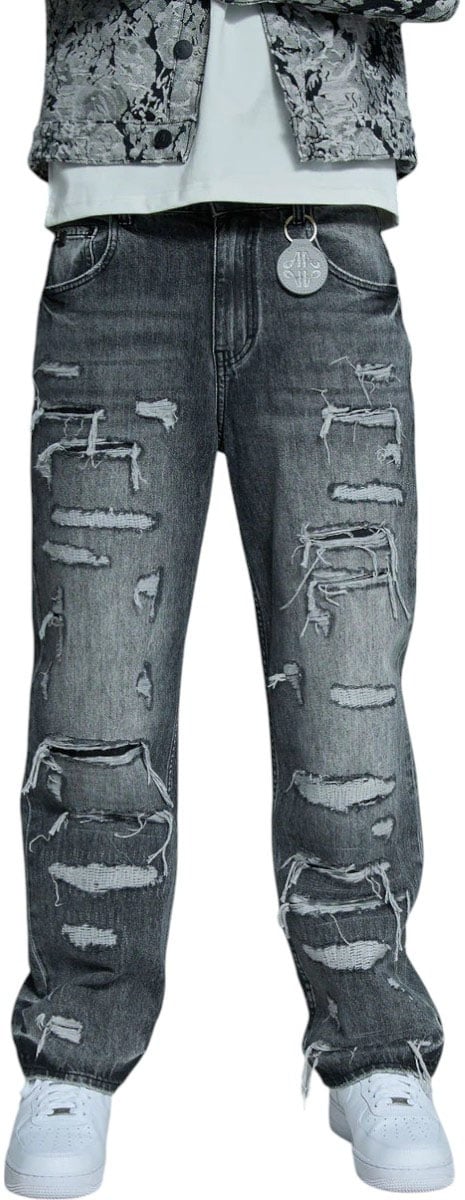Amicci Heren Jeans Grijs