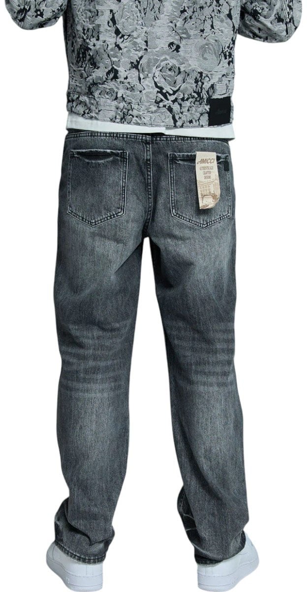 Amicci Heren Jeans Grijs