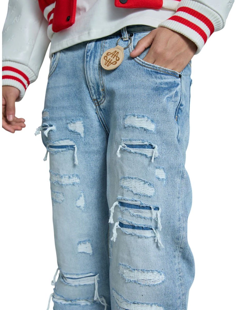 Amicci Heren Jeans Blauw