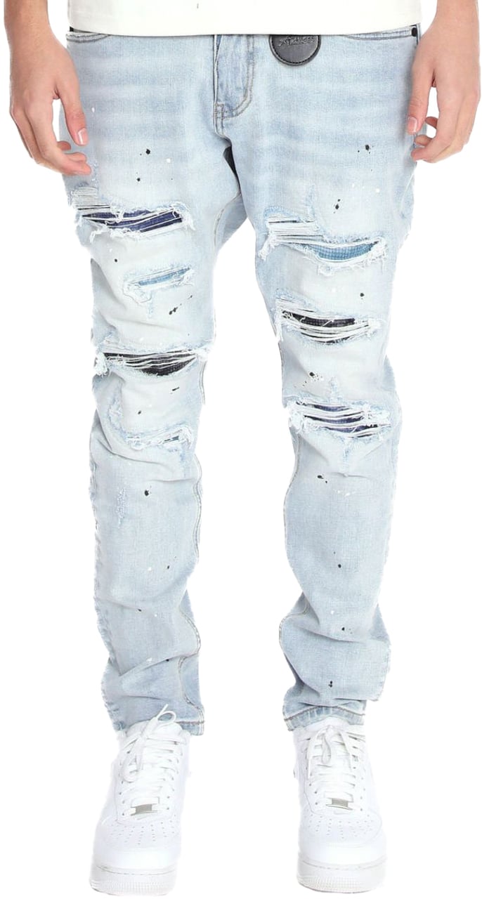 Amicci Sanko Ice Wash Jeans Blauw