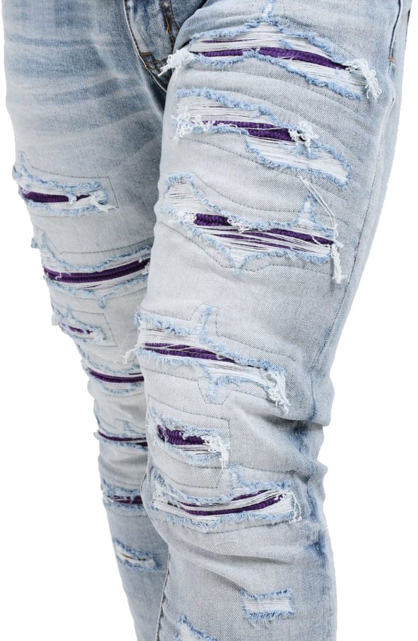 Amicci Sanko Purple Jeans Blauw