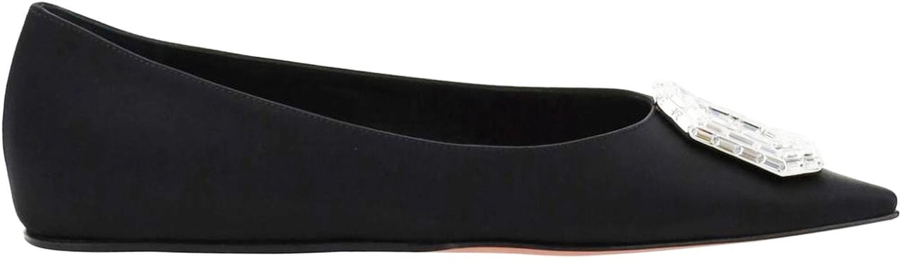 Amina Muaddi Amina Muaddi Camellia Ballerina Flats Zwart