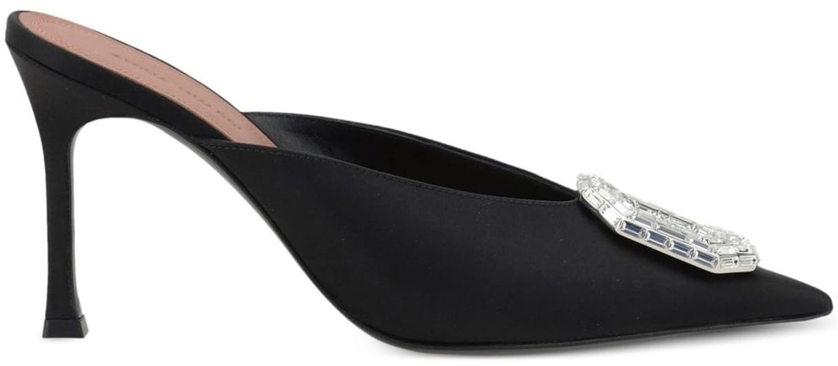 Amina Muaddi Amina Muaddi Camelia 90 Mules Zwart