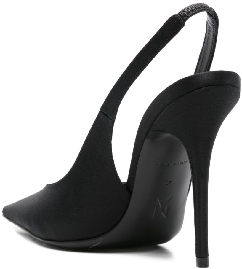 Amina Muaddi With Heel Black Zwart