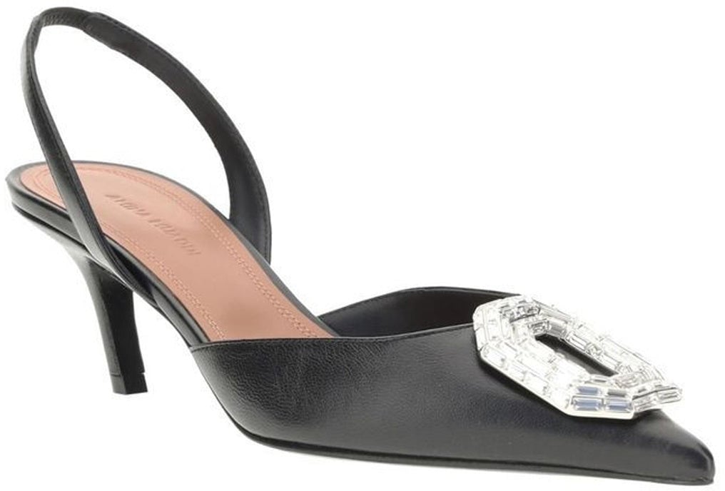 Amina Muaddi Amina Muaddi Camelia 60 Slingback Pumps Zwart