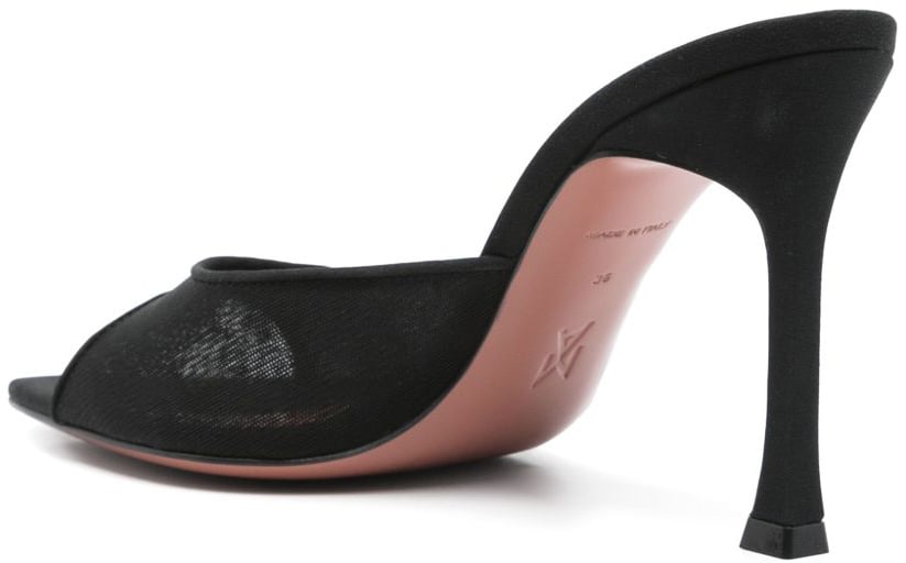 Amina Muaddi Sandals Nero Zwart