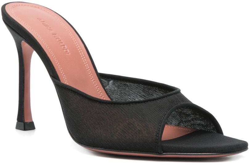 Amina Muaddi Sandals Nero Zwart