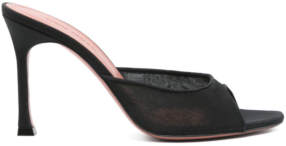 Amina Muaddi Sandals Nero Zwart