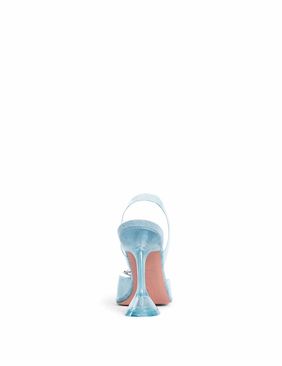 Amina Muaddi 95mm Rosie Glass Pumps Blauw