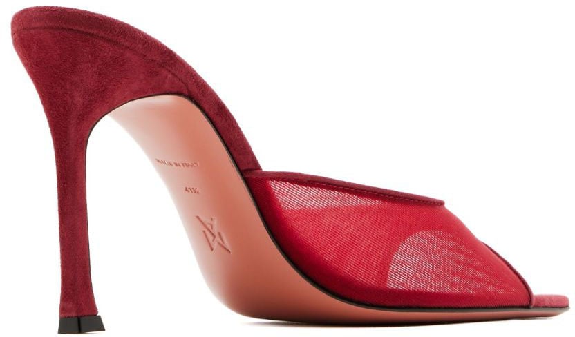 Amina Muaddi Sandals Bordeaux Rood