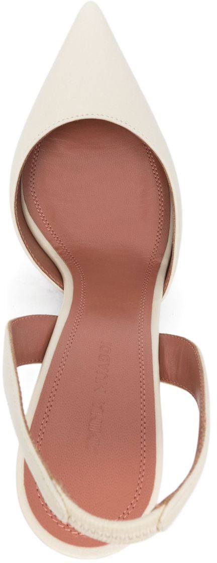 Amina Muaddi With Heel Beige Beige