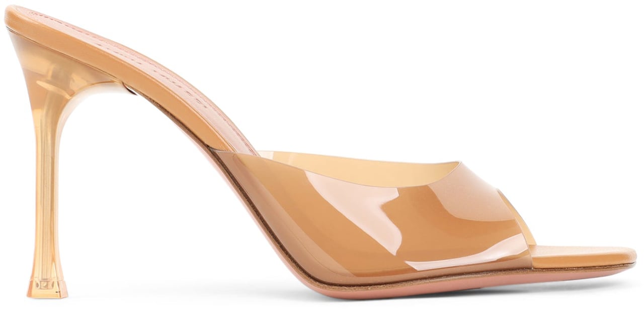 Amina Muaddi Alexa Glass 95 Slippers Divers