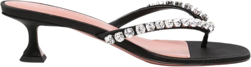 Amina Muaddi Sandals Black Zwart