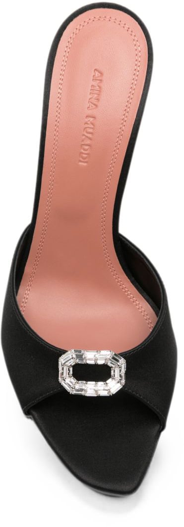 Amina Muaddi Sandals Black Zwart