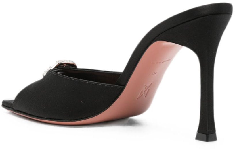 Amina Muaddi Sandals Black Zwart