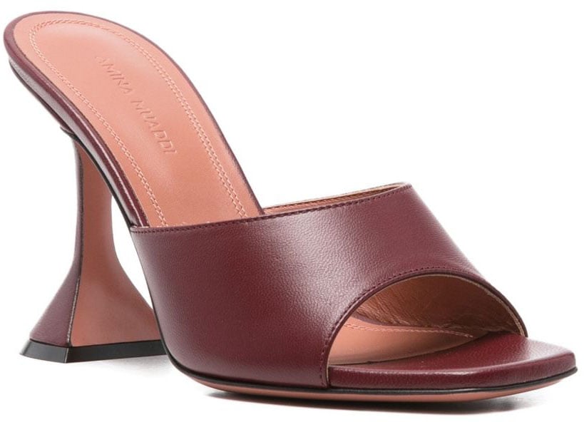 Amina Muaddi Sandals Bordeaux Rood