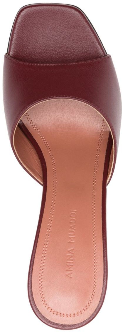 Amina Muaddi Sandals Bordeaux Rood