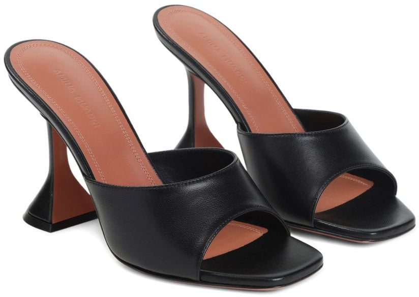 Amina Muaddi Sandals Black Zwart