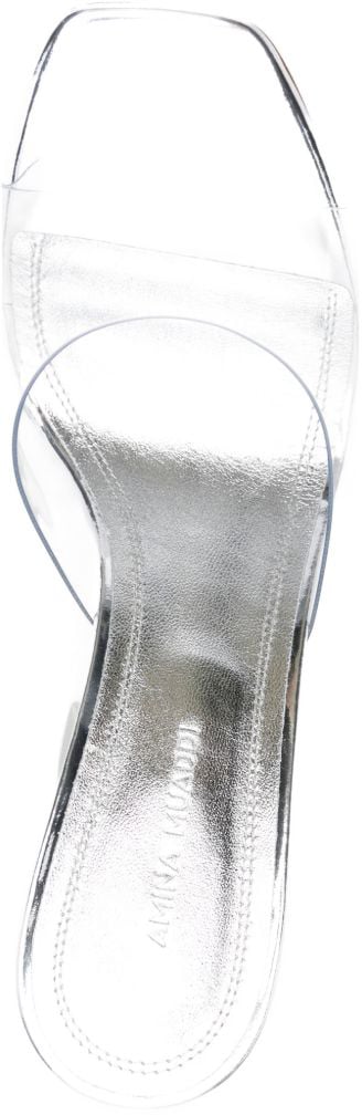 Amina Muaddi Sandals Grey Grijs