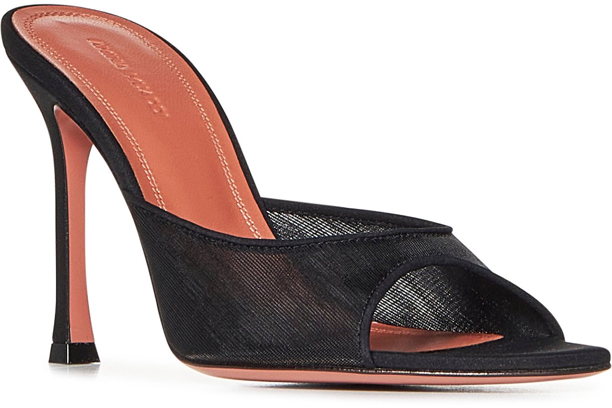 Amina Muaddi Sandals Black Zwart